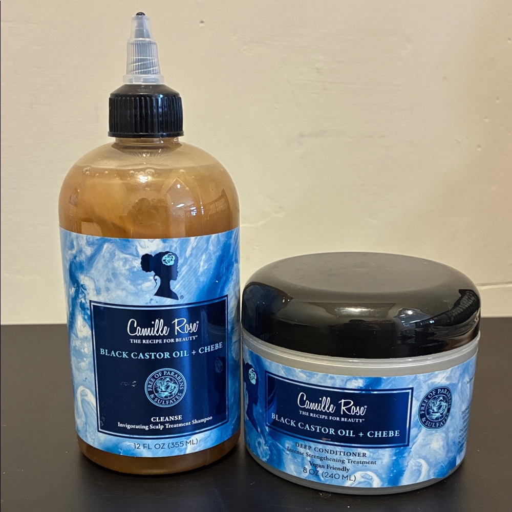 Black Castor Oil + Chebe Hair Conditioner - Blue and Black